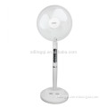 16'' rechargeable fan with energy saving light dc chargers
